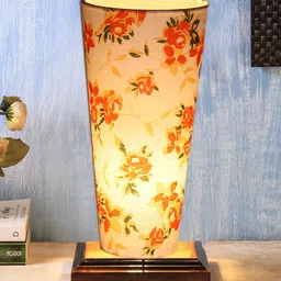 Devansh White Wooden Table Lamps image 3