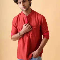 UDD Men Thread Work Pathani Kurta image 3