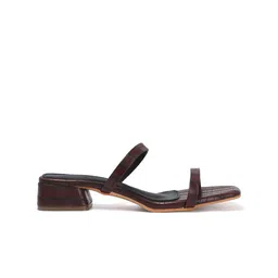 Chemistry Textured PU Work Block Sandals with Buckles image 3