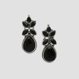 Anouk Women Artificial Stones Silver Plated Drop Earrings image 3