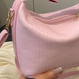 StyleCast Striped Structured Handheld Bag image 2