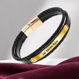 M Men Style Gold-Plated Stainless Steel Wraparound Bracelet-picture-29