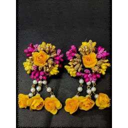 BALIKA VADHU Blooming Elegance Flower Jewellery Set image 3