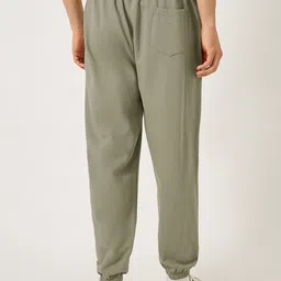 Styli Men Oversize Cotton Jogger with Raw seam detail image 2