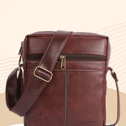 Fashion twist Unisex Textured Messenger Bag-picture-23