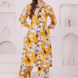 OH MI DIOS Printed Shirt Collar Tunic With Trousers-picture-35