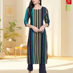 HERE&NOW Pack Of 3 Women Ethnic Motifs Printed Kurta-picture-20