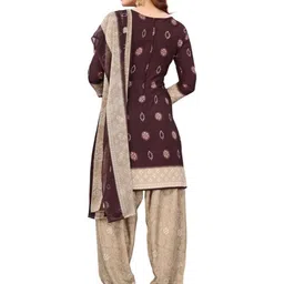 Unstitched Printed Cotton Blend Kurta & Patiyala Dress Material with Dupatta-image-59