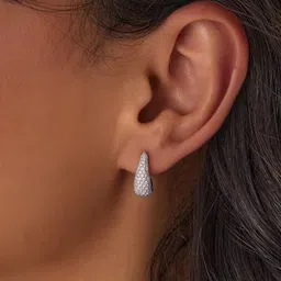 FIMBUL Geometric Half Hoop Earrings image 2