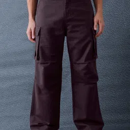VOLTEDGE Men Relaxed Cargos Trousers image 3