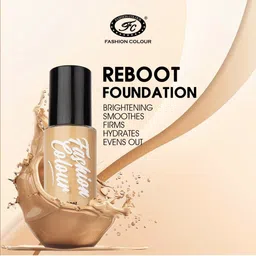 Fashion Colour Reboot Long Lasting Matte Liquid Foundation - 30 ml- Shade- 01 image 2