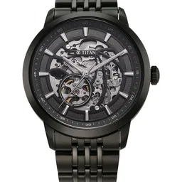 Titan Men Skeleton Dial & Stainless SteelStraps Analogue Automatic Motion Powered Watch-picture-26