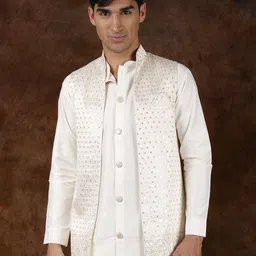 Exotic India Men Solid Kurta with Pyjama image 4