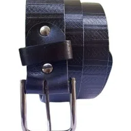 PERKED Men Textured Leather Belt image 3