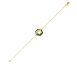 Joyalukkas 18KT Hexa Sparkle Greenish Gold Bracelet- 3.78 gm image 5