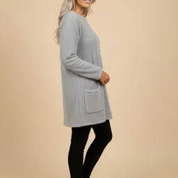 Mast & Harbour Women Pullover with Fuzzy Detail image 3