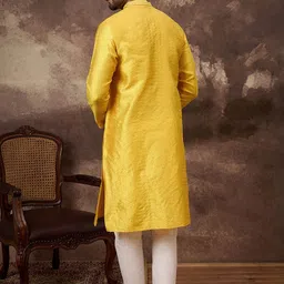 Anouk Men Solid Blended Kurtas image 4