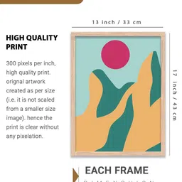 walllane Modern Wall Art With Frame Home Decor Wall Painting For Living Room Office Bedroom image 5