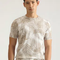 Antony Morato Men Floral Printed Round Neck Cotton T-shirt-picture-34