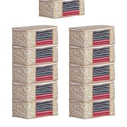 AMAK INC Beige Fabric Multi-Utility Wardrobe Organisers-picture-40