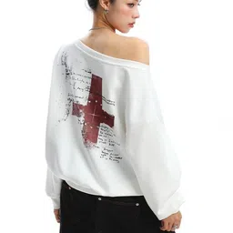 LULU & SKY Women Printed Sweatshirt image 3