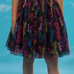 LIL DRAMA Girls Digital Printed Flared Knee Length Skirt-picture-37