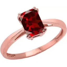 GenZcomplex Brass Garnet Finger Ring-image-13