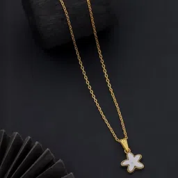 SZN Set Of 2 Gold-Plated Artificial Beaded Minimal Chains image 2