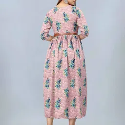 Moda Rapido Floral Print Crepe Fit & Flare Midi Dress image 4