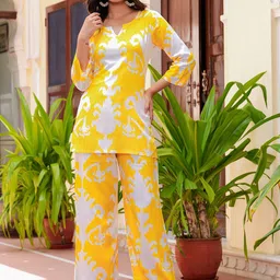 SRFA Women Floral Printed Regular Kurta with Palazzos-picture-30