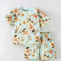 Xsole Girls Printed Round Neck T-shirt With Shorts-image-53