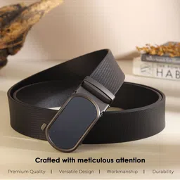 Provogue Men Textured Leather Formal Belt image 5