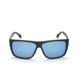 IRUS by IDEE Men Blue Lens & Black Rectangle Sunglasses IRS1051C5SG image 2
