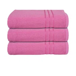 Kuber Industries Pink Set of 3 Super Absorbent 400 GSM Cotton Bath Towels image 3