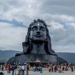 Navyaksh Black and White Adiyogi Bhagwan Shiv Ji Showpiece image 2