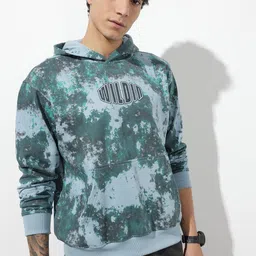 The Roadster Life Co. Abstract Printed Hooded Sweatshirt-picture-26