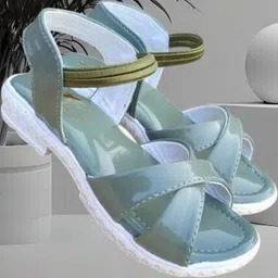 NEW LATEST Green Girls Sling Back Flats-image-33