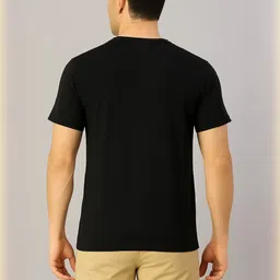 ULLAS Regular Fit Cotton Round Neck T-shirt image 3