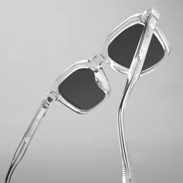 SAM & MARSHALL Unisex Square UV Protected Lens Sunglasses DZONGU_WHITE_2830 image 3