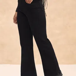 Mast & Harbour Women Wide Leg High-Rise Stretchable Jeans image 5