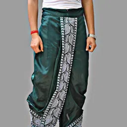 AMIT ONLINE Stylish Men Solid Dupion Silk Dhoti Pant image 2