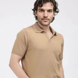 RARE RABBIT Men Polo Collar Extended Sleeves T-shirt image 3