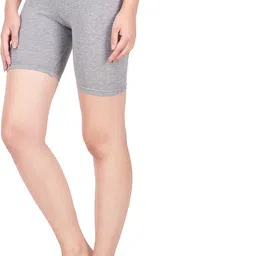 splash Pack of 2 Solid Women Grey, Blue Cycling Shorts image 4