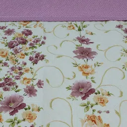 Bichauna Pink & White Floral Printed AC Room 110 GSM Double Size Comforter image 3