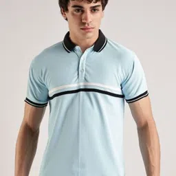 Y.O.U Men Striped Polo Collar T-shirt-picture-23