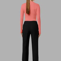 Maheshvi Women Ribbed Shirt Collar Fitted Top image 4