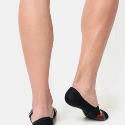 OLWEN Men Pack Of 3 Patterned Cotton Shoe Liners Socks image 4