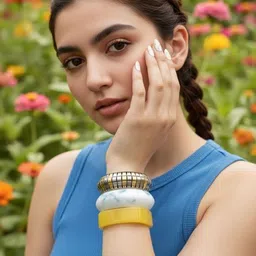 TAG 7 Set Of 3 Textured Bangles image 3