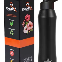 Speedex Black Single Stainless Steel Single Wall Vacuum Water Bottle-image-49