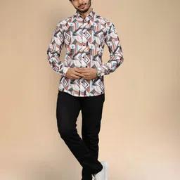 Moda Rapido Printed Regular Fit Casual Shirt image 2